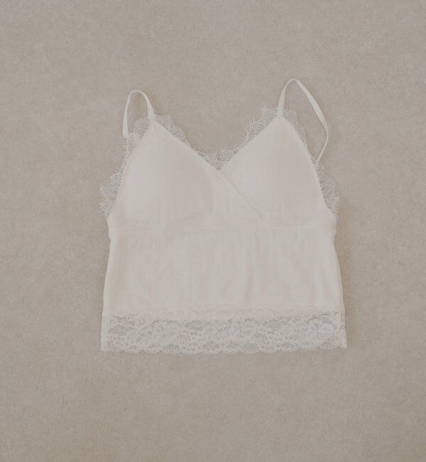  「カップ付レースキャミランジェリー」|キャミソール|