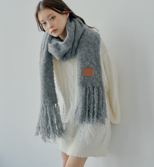  「【5色展開】シャギーフリンジマフラー」|マフラー|