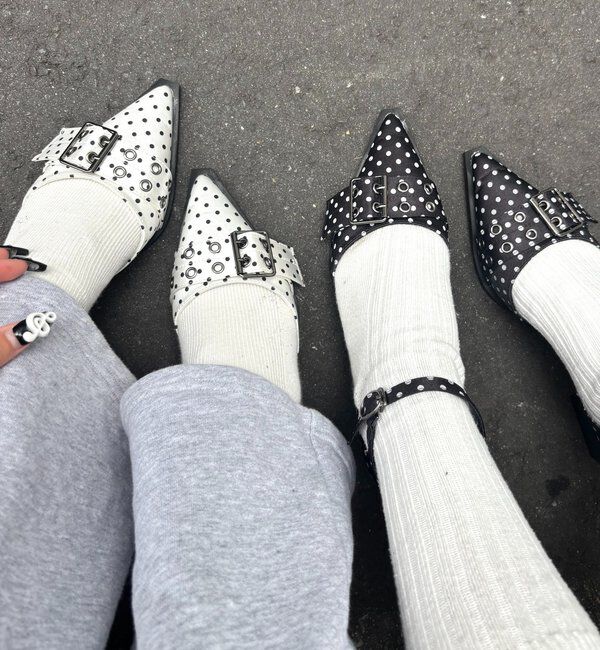  「【HiNT】 BELT STRAP MULE PUMPS」|パンプス|