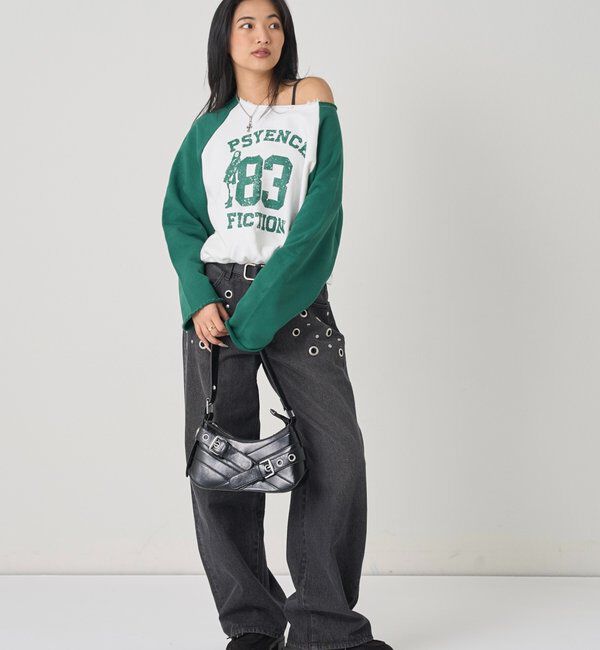  「ELLIOTT NUMBERIHG ONE-SHOULDERSWEATSHIRT」|Tシャツ・カットソー|