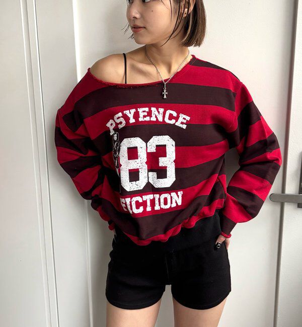  「ELLIOTT NUMBERIHG ONE-SHOULDERSWEATSHIRT」|Tシャツ・カットソー|