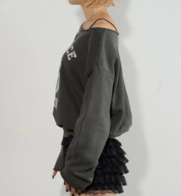 「ELLIOTT NUMBERIHG ONE-SHOULDERSWEATSHIRT」|Tシャツ・カットソー|