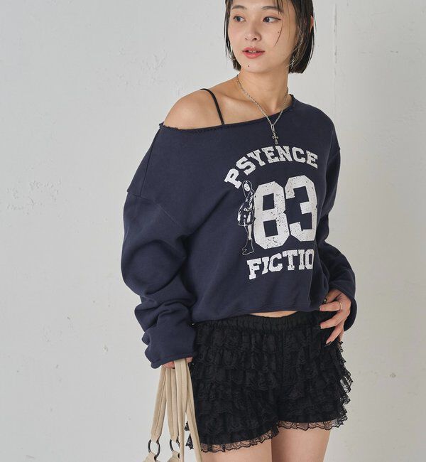  「ELLIOTT NUMBERIHG ONE-SHOULDERSWEATSHIRT」|Tシャツ・カットソー|