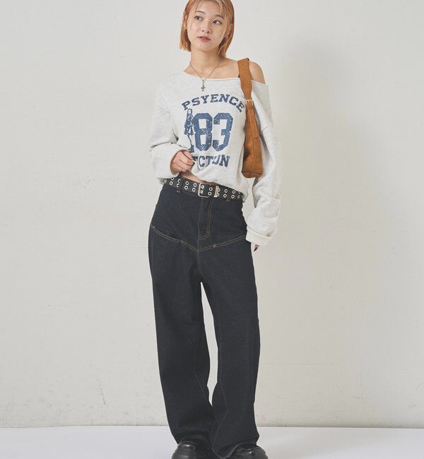  「ELLIOTT NUMBERIHG ONE-SHOULDERSWEATSHIRT」|Tシャツ・カットソー|