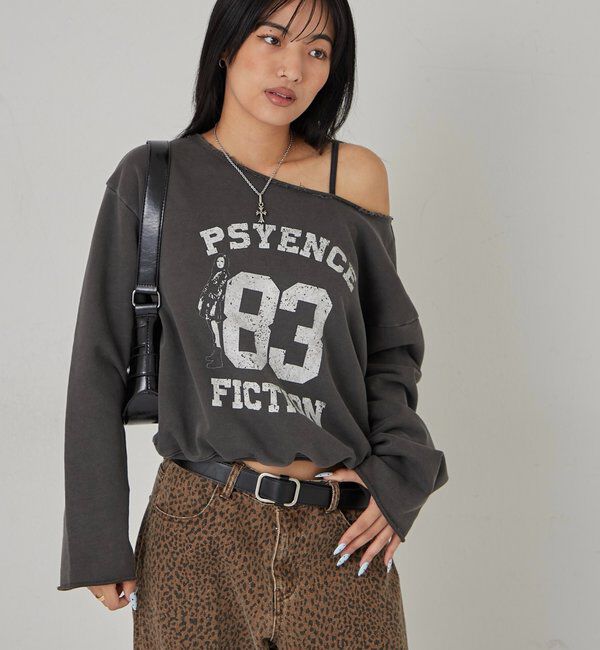  「ELLIOTT NUMBERIHG ONE-SHOULDERSWEATSHIRT」|Tシャツ・カットソー|