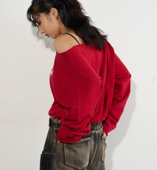  「ELLIOTT NUMBERIHG ONE-SHOULDERSWEATSHIRT」|Tシャツ・カットソー|