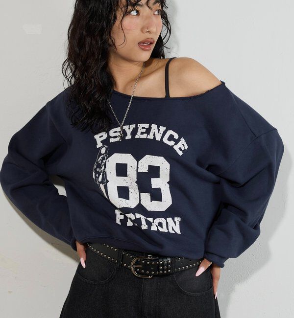  「ELLIOTT NUMBERIHG ONE-SHOULDERSWEATSHIRT」|Tシャツ・カットソー|