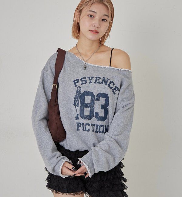  「ELLIOTT NUMBERIHG ONE-SHOULDERSWEATSHIRT」|Tシャツ・カットソー|