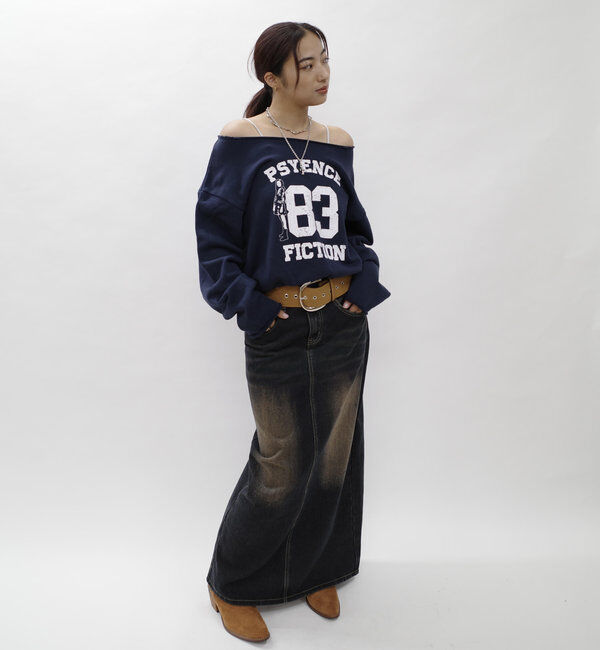  「ELLIOTT NUMBERIHG ONE-SHOULDERSWEATSHIRT」|Tシャツ・カットソー|