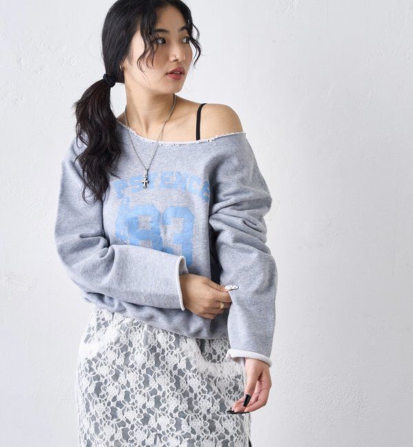  「ELLIOTT NUMBERIHG ONE-SHOULDERSWEATSHIRT」|Tシャツ・カットソー|