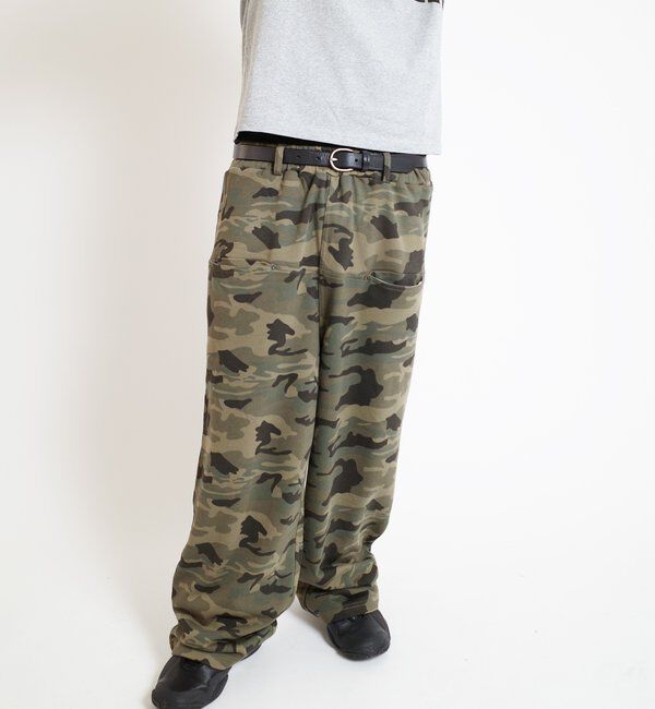  「【低身長・高身長対応】SLASH POCKET SWEAT EASY PANTS」|チノ|