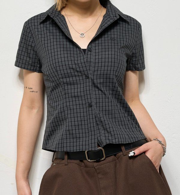  「【新色追加】ASSORTED COMPACT DARTS SHIRT」|シャツ・ブラウス|ブラック