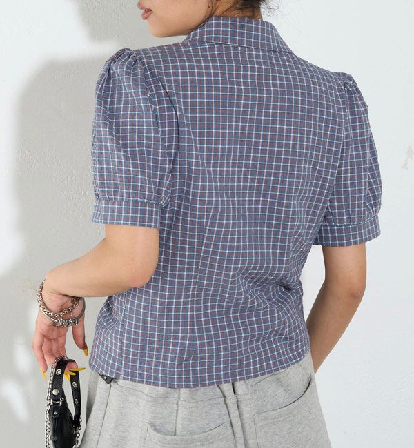  「パフスリーブギャザーブラウス」|シャツ・ブラウス|