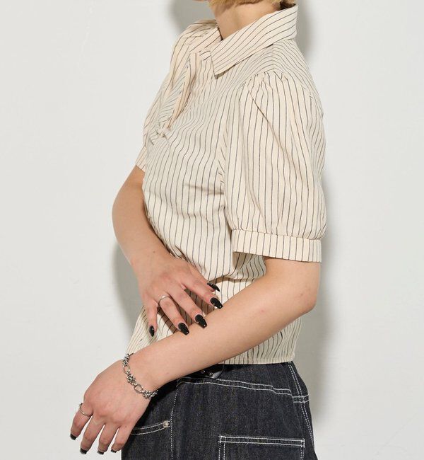  「パフスリーブギャザーブラウス」|シャツ・ブラウス|