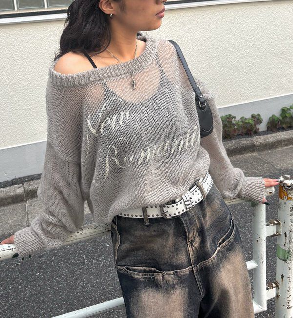  「シアーロゴニット」|ニット・セーター|