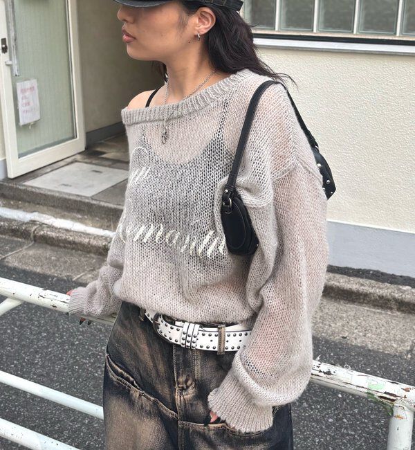  「シアーロゴニット」|ニット・セーター|