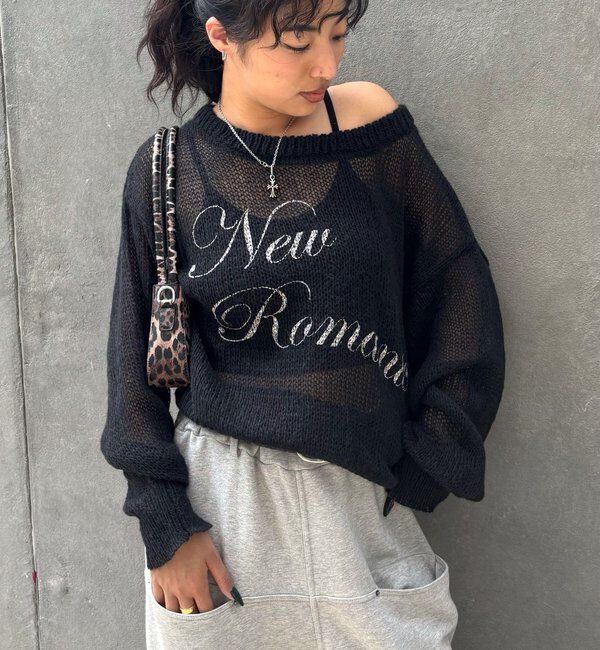  「シアーロゴニット」|ニット・セーター|