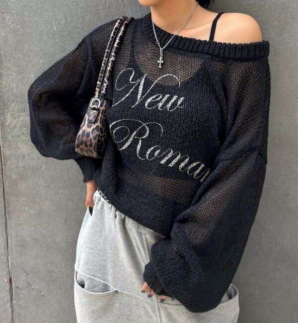  「シアーロゴニット」|ニット・セーター|