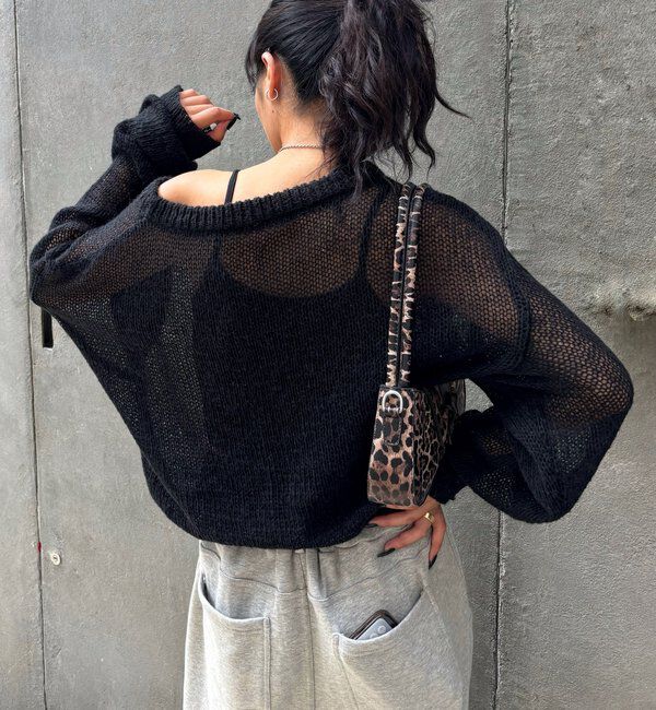  「シアーロゴニット」|ニット・セーター|