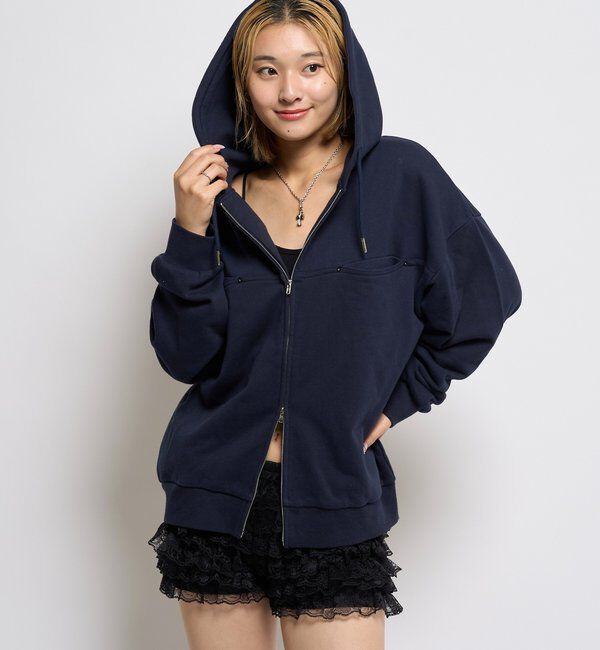  「SLASH POCKET HOODIE」|パーカー|