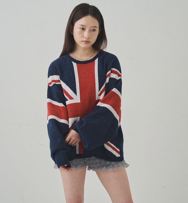  「UNION JACK KNIT」|カーディガン|
