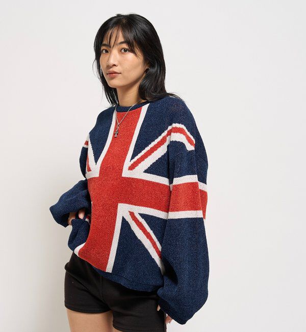  「UNION JACK KNIT」|カーディガン|