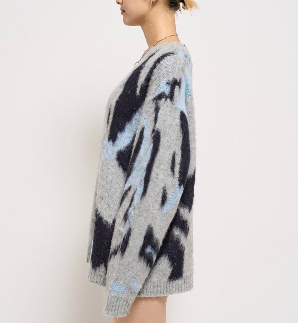  「KOOKYNモヘアライクカーディガン(無地/カモ柄)」|カーディガン|