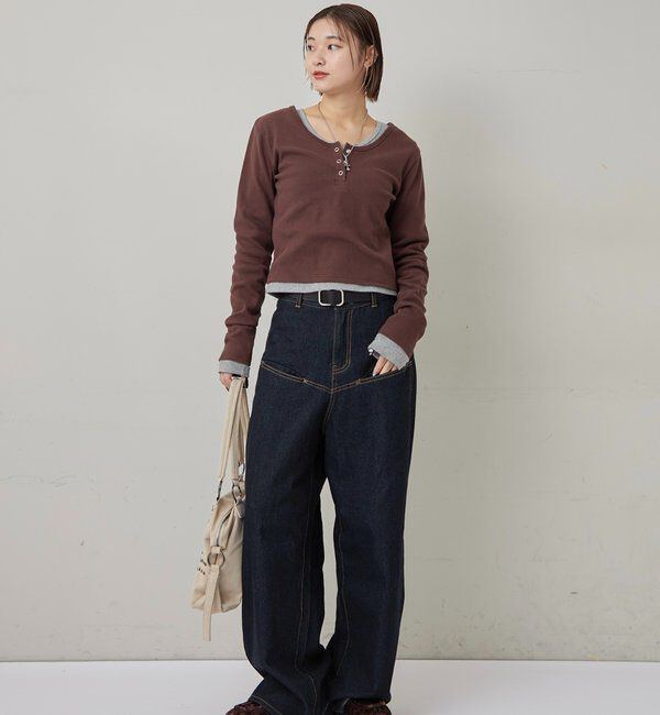  「RING DOT L/S TOPS」|Tシャツ・カットソー|