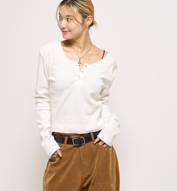  「RING DOT L/S TOPS」|Tシャツ・カットソー|