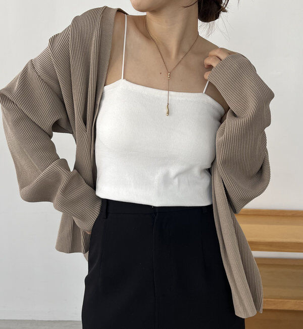  「【S・Mサイズ展開あり】1ストラップカップ付キャミ」|キャミソール|