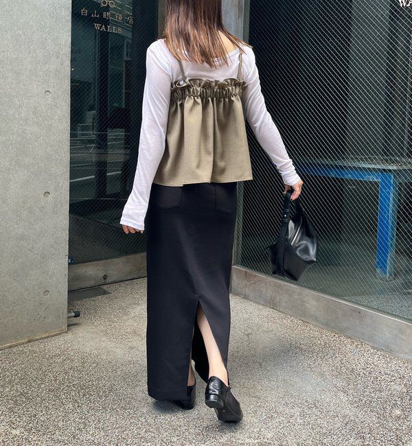  「【オールシーズン◎】タックフレアキャミ」|シャツ・ブラウス|