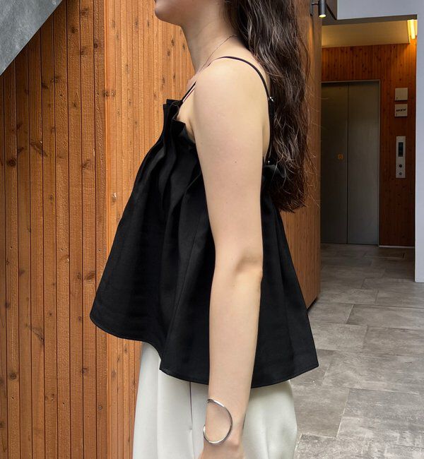  「【オールシーズン◎】タックフレアキャミ」|シャツ・ブラウス|