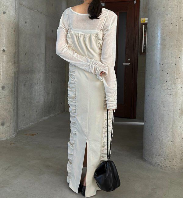  「ギャザーキャミワンピース」|ワンピース|