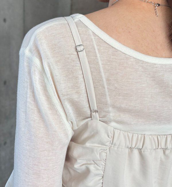  「ギャザーキャミワンピース」|ワンピース|