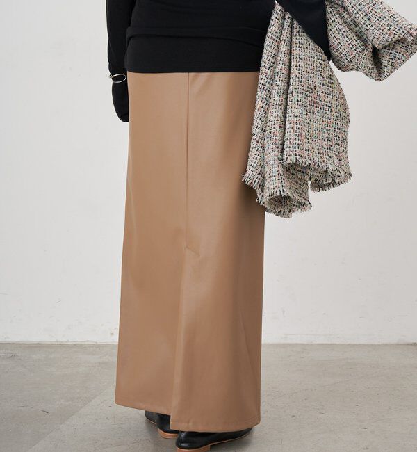  「レザーマキシスカート」|スカート|