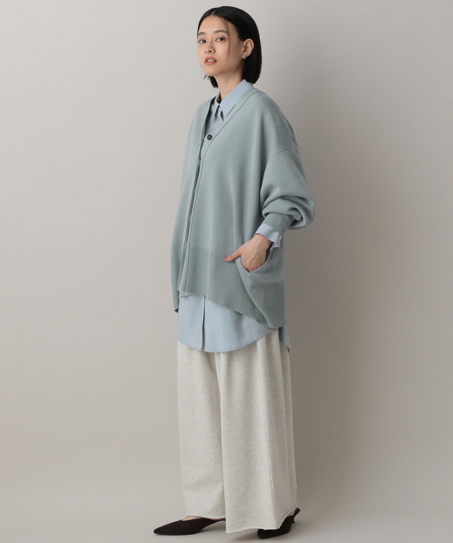 A part by 「【新色追加】スポンジニットBIGカーディガン」|ニット・セーター|