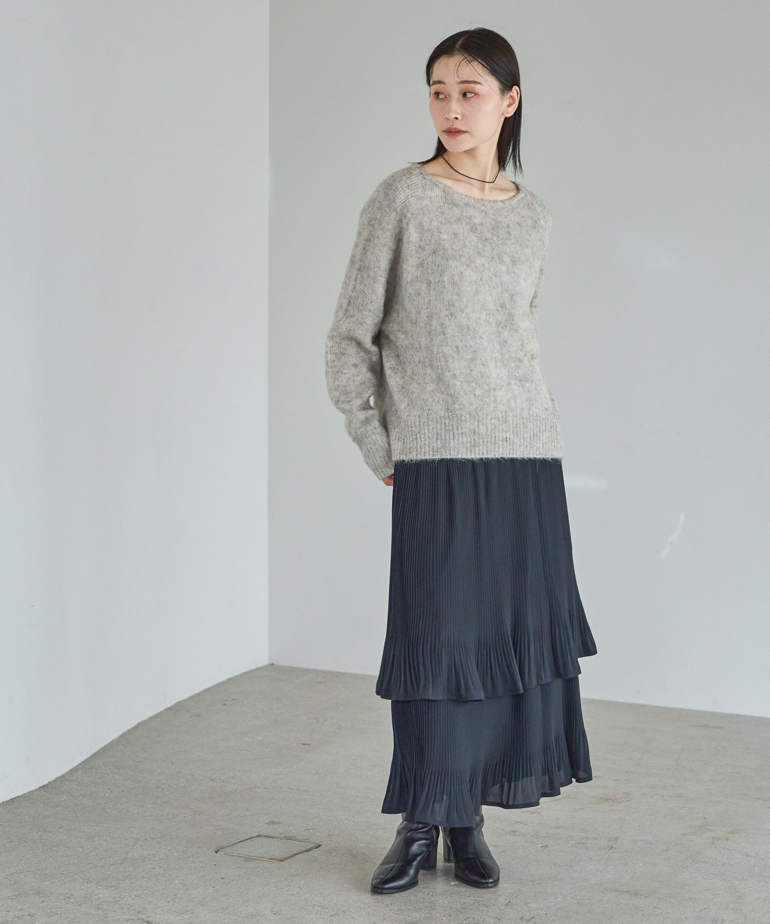 A part by 「【WEB限】シャギーニットプルオーバー」|ニット・セーター|