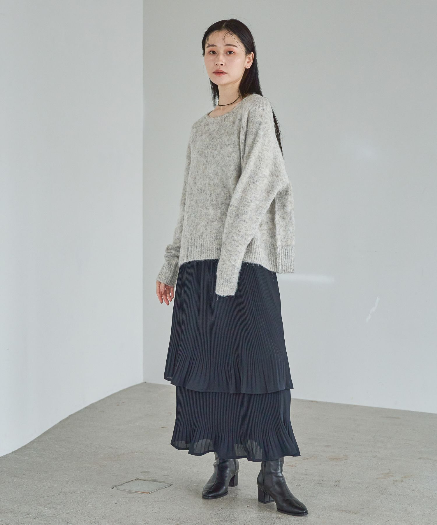 A part by 「【WEB限】シャギーニットプルオーバー」|ニット・セーター|