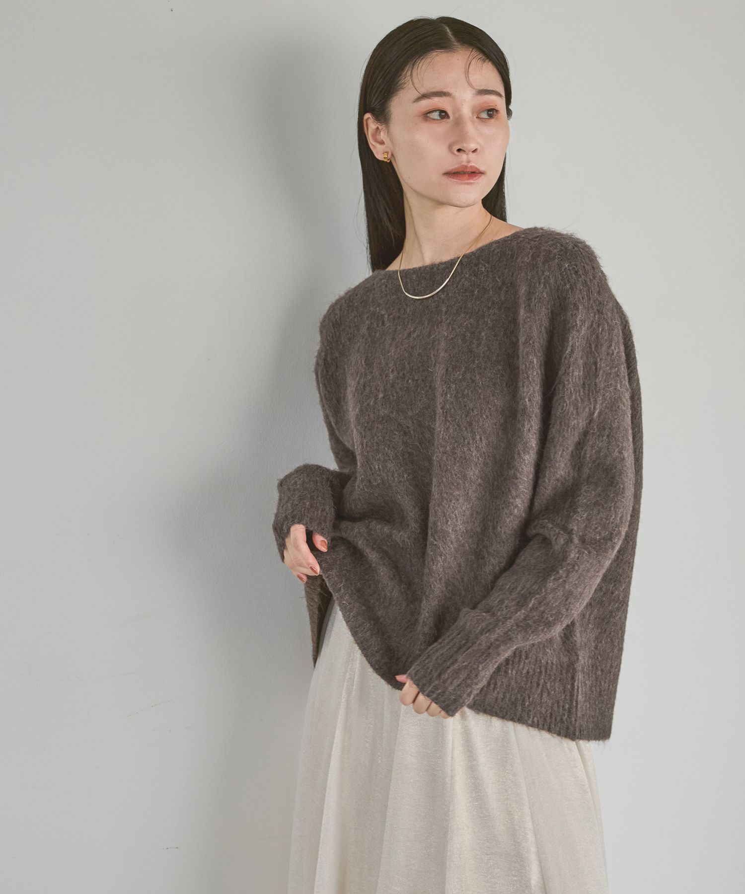 A part by 「【WEB限】シャギーニットプルオーバー」|ニット・セーター|