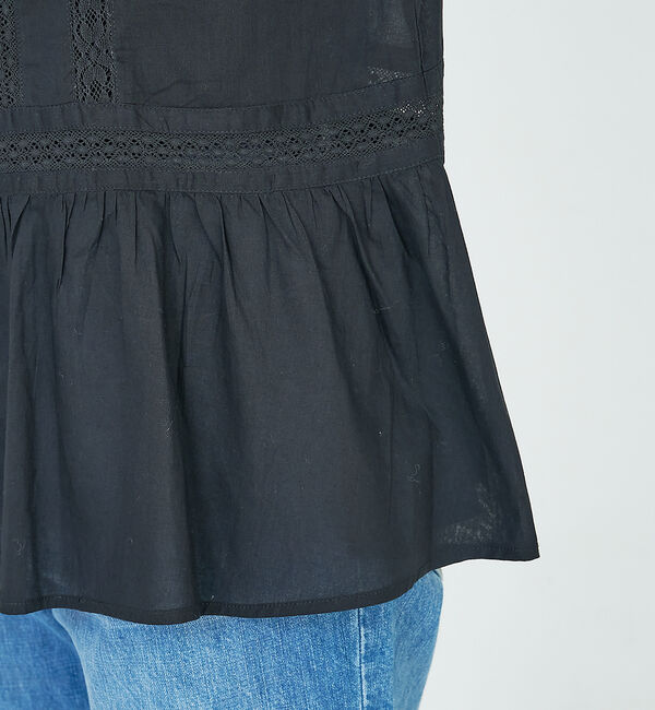 collex「コットンボイルレースブラウス」|シャツ・ブラウス|
