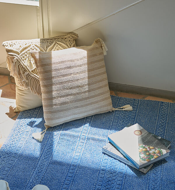 collex「コットンジュートクッション 中材付き 45&times;45㎝」|その他|アイボリー