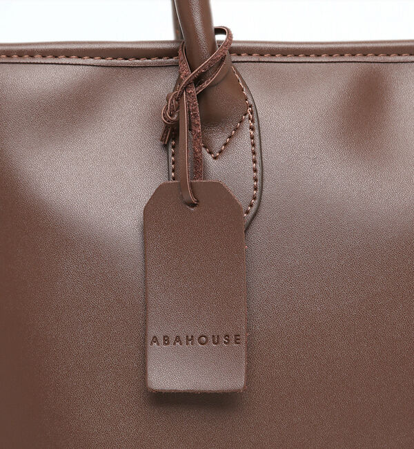 ABAHOUSE「【WEB別注】スプリットレザー トート バッグ / 天ファスナー付き」|トートバッグ|
