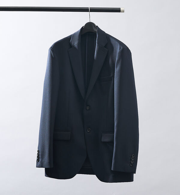 ABAHOUSE「【セットアップ対応】デニムライク ジャケット / FLEX JACKET / 2」|テーラードジャケット|ダークネイビー