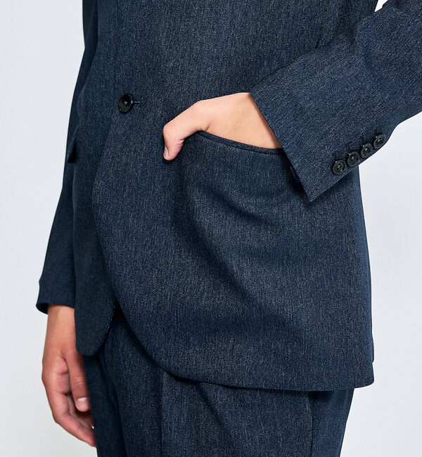 ABAHOUSE「【セットアップ対応】デニムライク ジャケット / FLEX JACKET / 2」|テーラードジャケット|