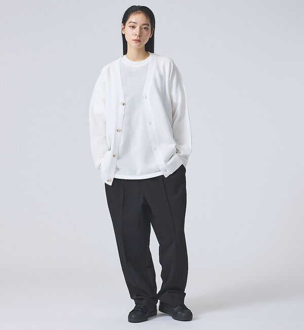 ABAHOUSE「【FORTUNA / フォルトゥナ】ECOTEC KnitMeshCD/エコテッ」|カーディガン|