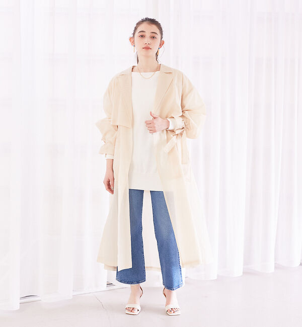 Rouge vif「シアーライトコート」|トレンチコート|