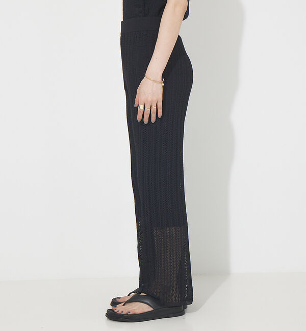 Rouge vif「【セットアップ対応】麻混レーシーニットパンツ」|その他|