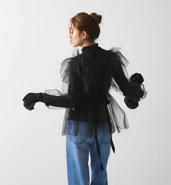 Rouge vif「チュール ブラウス」|シャツ・ブラウス|