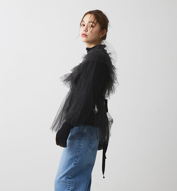 Rouge vif「チュール ブラウス」|シャツ・ブラウス|