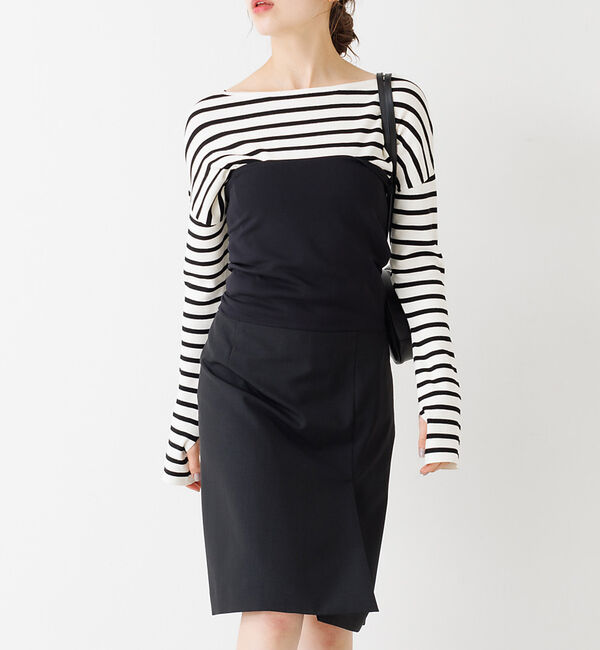 Rouge vif「【セットアップ対応】   ビスチェミニワンピース」|ワンピース|ブラック